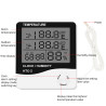Digital termometer, hygrometer och klocka med extern sond