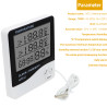 Digital termometer, hygrometer och klocka med extern sond