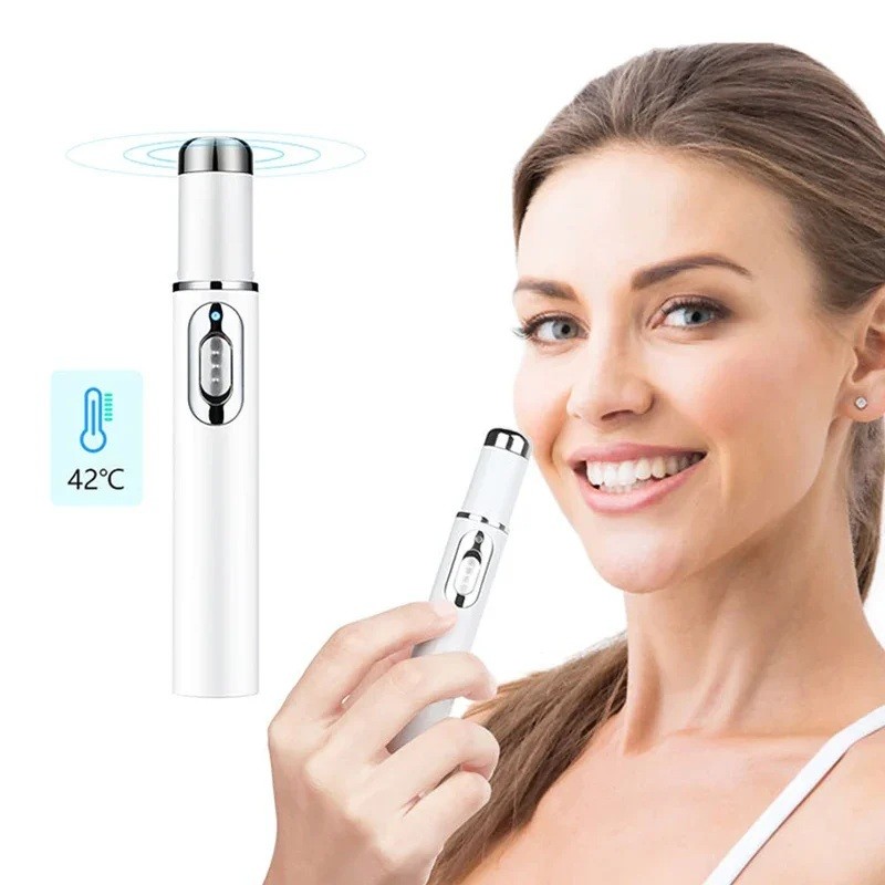 Acne pen med blåt lys terapi