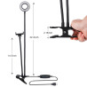 Ringlampa med flexibel arm och mobilhållare